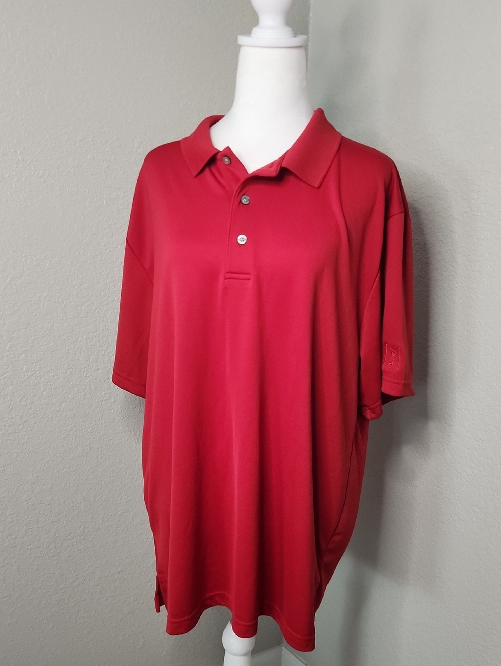 PGA Tour Red Airflux Performance Polo XL Golf